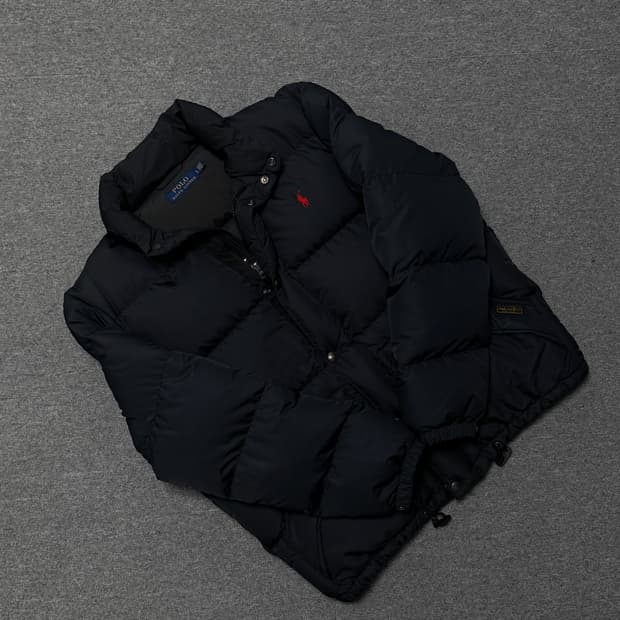 폴로 랄프로렌 엘름우드 다운 패딩 블랙