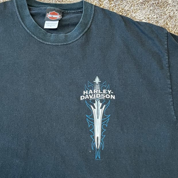 Vintage harley davidson tee 할리데이비슨 소드티셔츠
