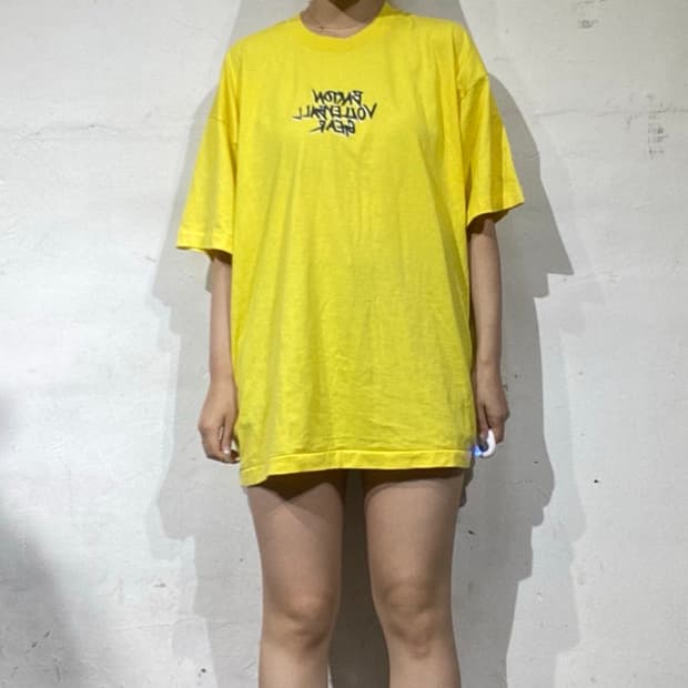 90s Made In USA 바턴 배구단 빈티지 레터링 티셔츠 XL