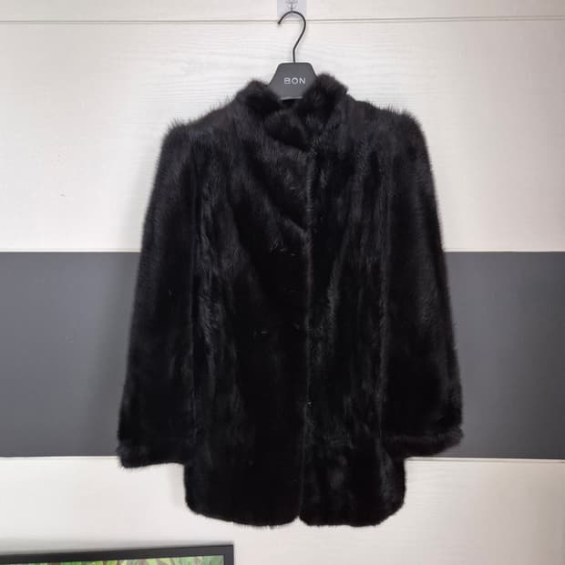 블랙밍크퍼.Mink Fur.Vintage