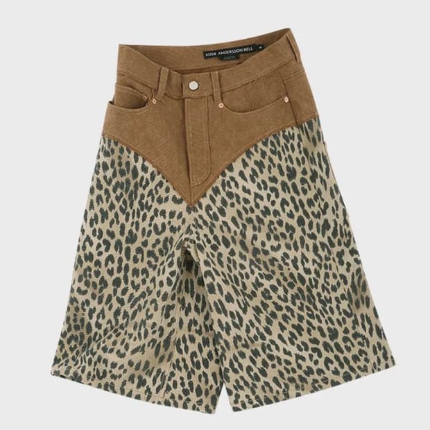 OXFORD COMBO LEOPARD SHORTS apa821w(SAND