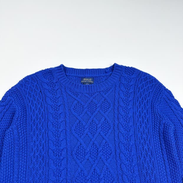 폴로 랄프로렌 걸즈 스카이 블루 니트 (실측 XS 여성추천)