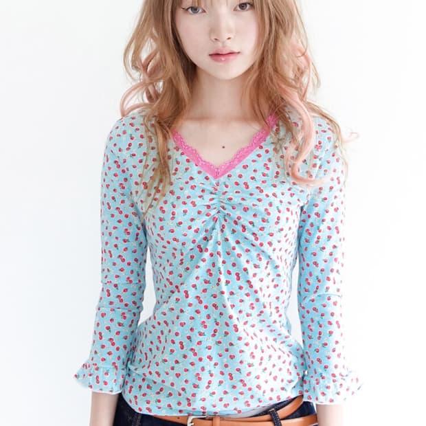 샵페어리 스트로베리 레이스탑 민트 구해요