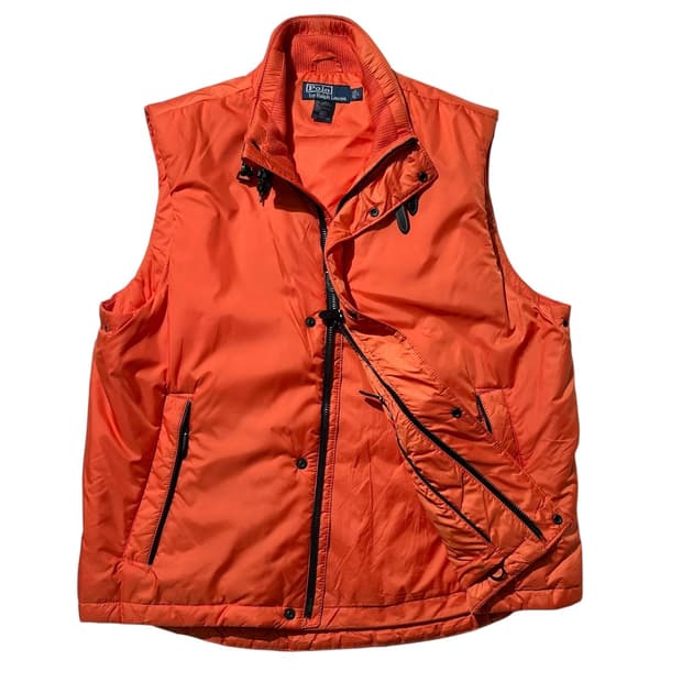 폴로 랄프로렌 레더 스트랩 패딩 베스트 조끼