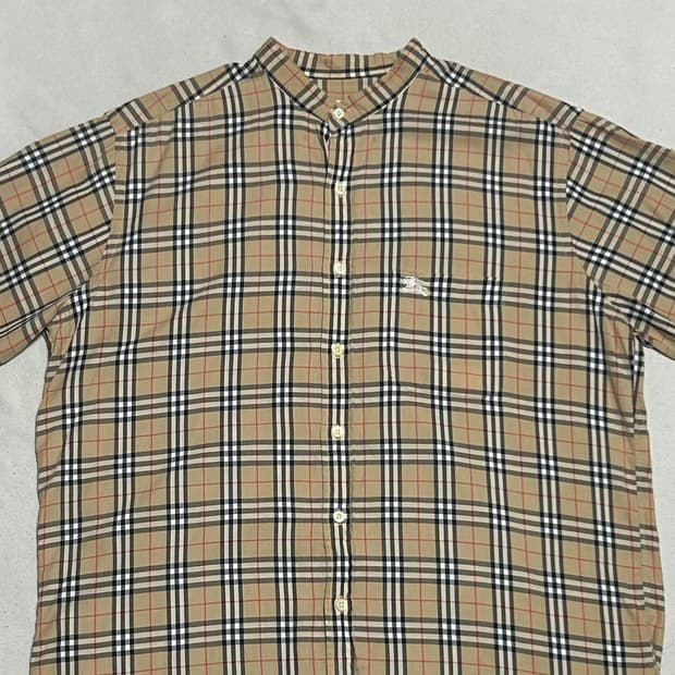 41(L) 버버리 노바체크 반팔 셔츠