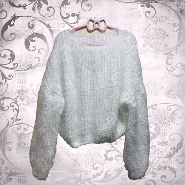 갸루 앙고라 니트