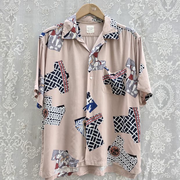 90s 칼 헬무트 아로하 셔츠
