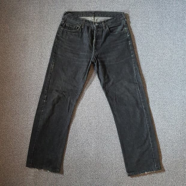 00s 유럽 리바이스501 블랙데님 팬츠 no.15