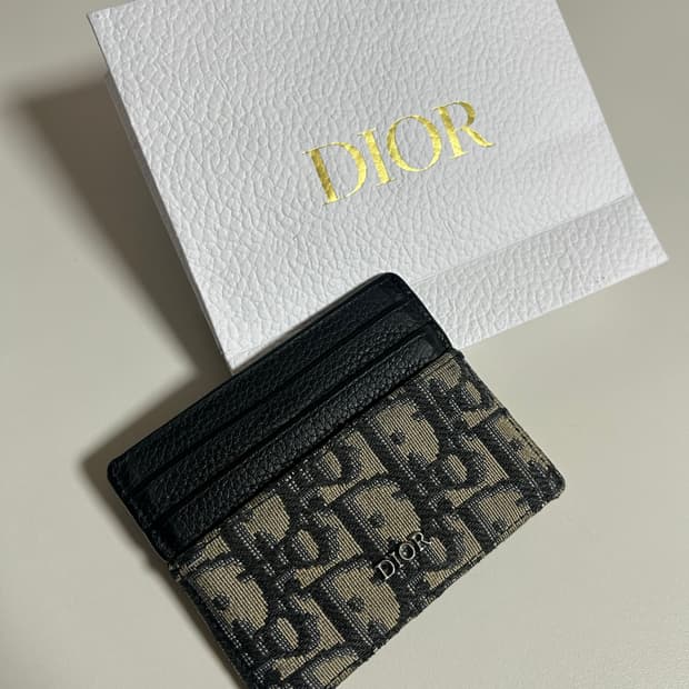 디올 오블리크 카드지갑 