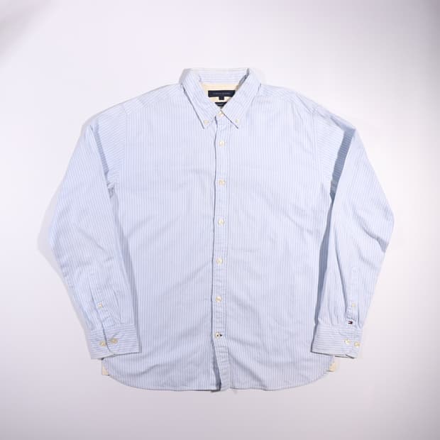 타미힐피거 스트라이프 코튼셔츠 B338