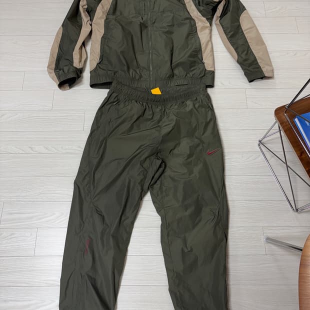 나이키 x 녹타 카키 트랙 자켓 팬츠 새트 아시아L