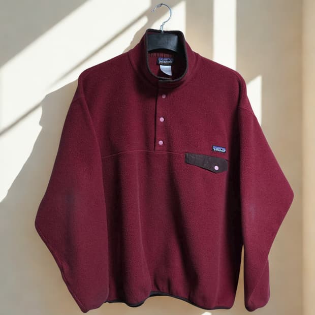 (L)파타고니아 자주색 신칠라 자켓 플리스 후리스