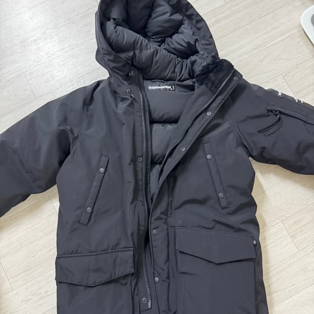 디스이즈네버댓 다운 파카 블랙 L사이즈