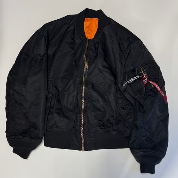 정품!! 알파인더스트리 리버시블 MA-1 항공 점퍼 XL