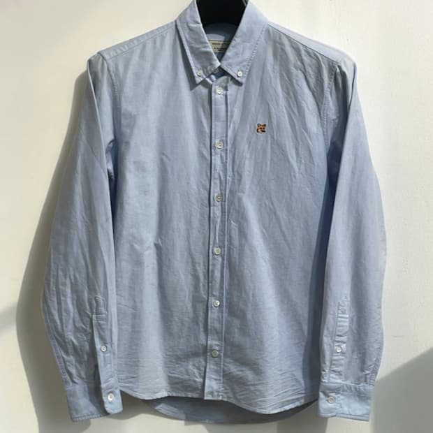 메종 키츠네 코튼 버튼다운 셔츠