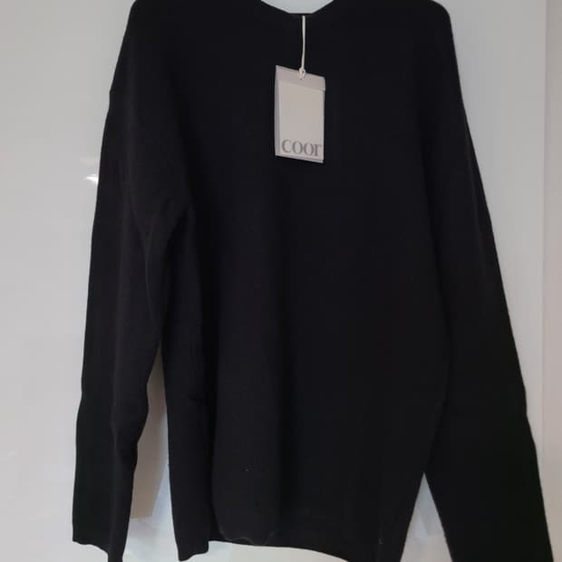 쿠어 울 니트 블랙 L사이즈