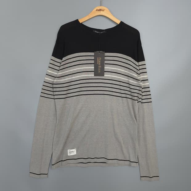 새제품)페리 엘리스 아메리카 Perry Ellis 스트라이프 니트 105