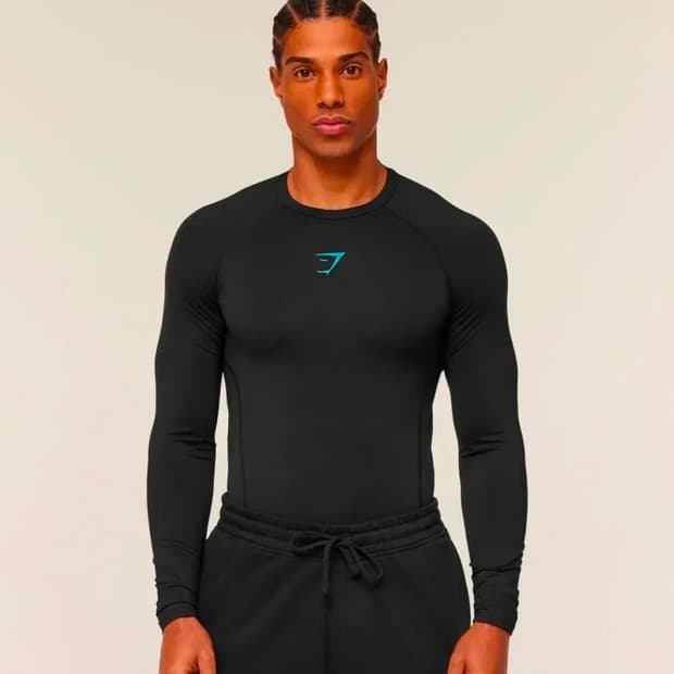 짐샤크 엘리먼트 롱슬리브 컴프레션 블랙 L 새상품