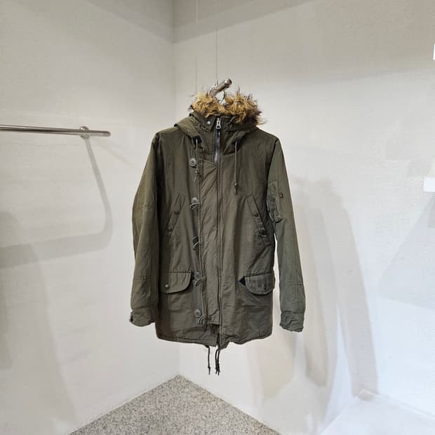 알파인더스트리 N-B3 후드퍼 야상점퍼