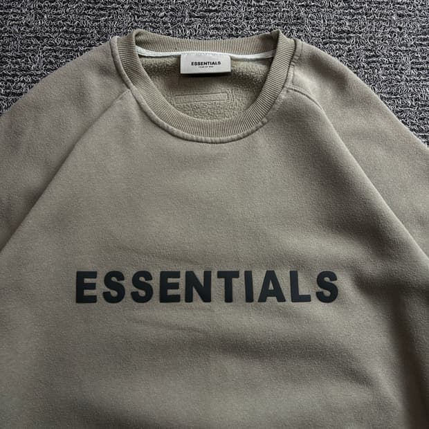 피어오브갓 에센셜 빅로고 크루넥 맨투맨 3974