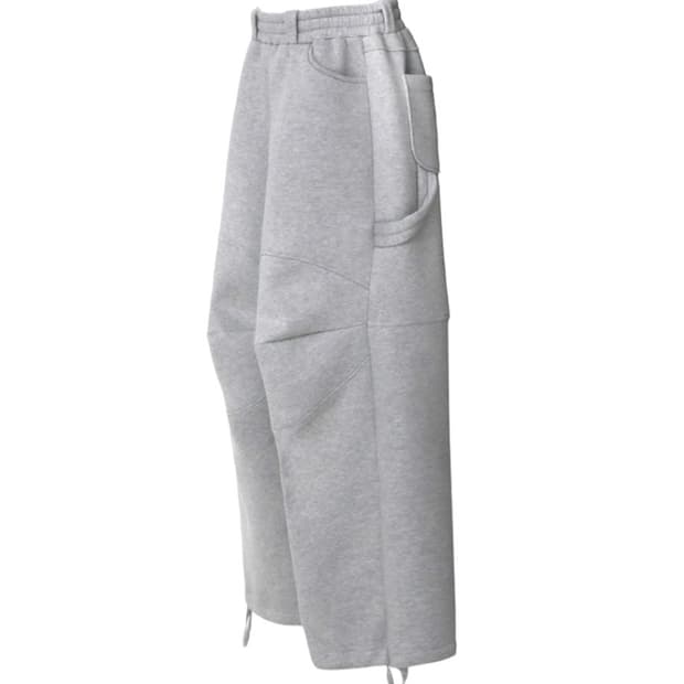 [OS] MJD 3D 니 스웻 팬츠 멜란지 그레이