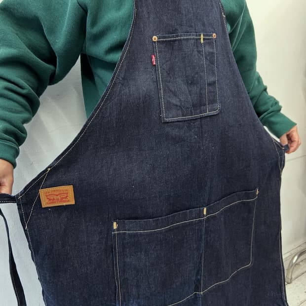 리바이스 데님 에이프런 앞치마
