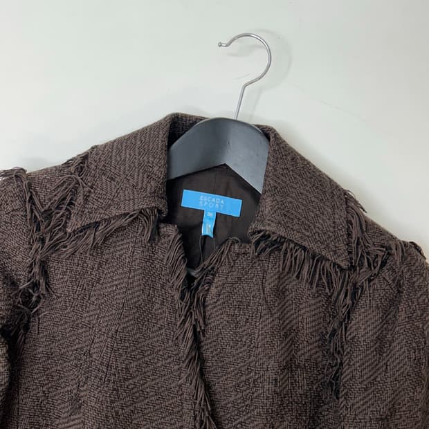 Escada sport 에스카다 스포츠 골져스 브라운 블레이저