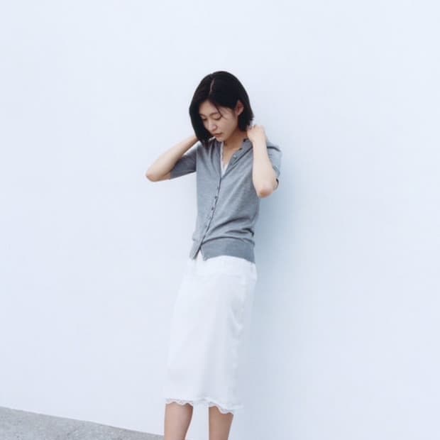 Lfm 클레어 레이스 스커트 clair lace skirt s 아이보리