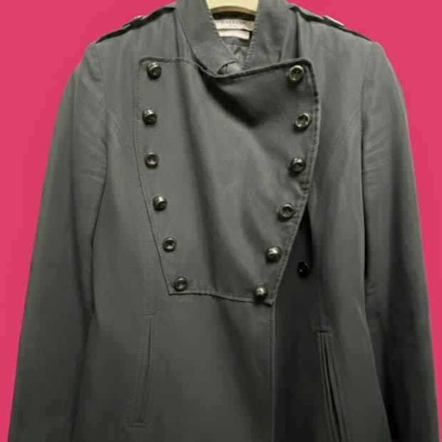 [정품] 지방시(Givenchy) 이태리제 린넨 혼방 밀리터리 자켓 (슬