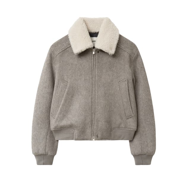 1 알렌느 알파카 시어링 블루종 자켓 새제품 판매