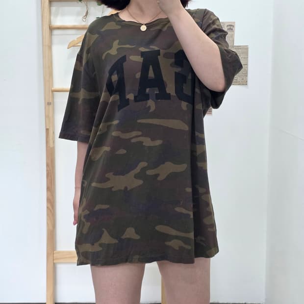 [프립]XL/갭 GAP 카모 반팔 티셔츠