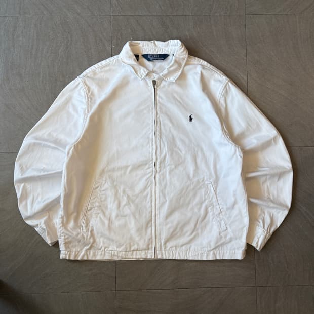 폴로 정품 화이트 스윙톱 자켓