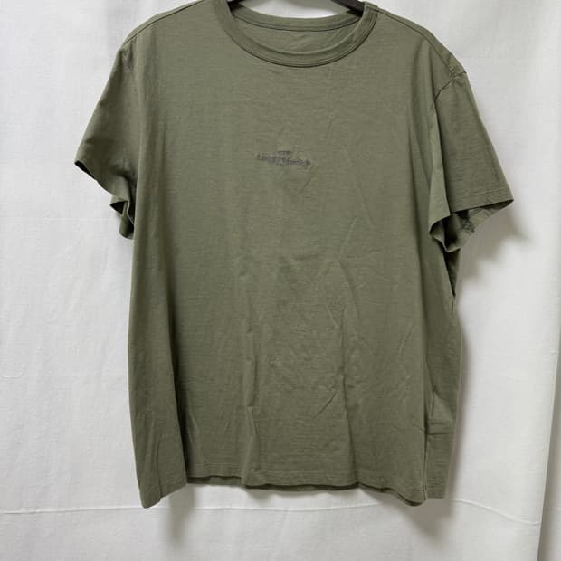 메종 마르지엘라 카키 반팔 티셔츠 M