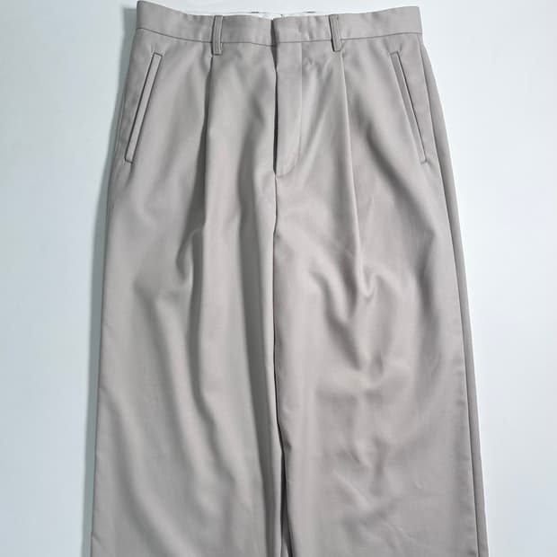 쿠어 울/폴리 투턱 트라우저