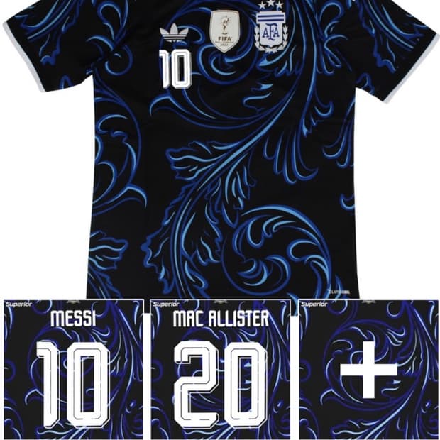 아르헨티나 아디다스 26/28 레플리카 Away kit 메시 마킹