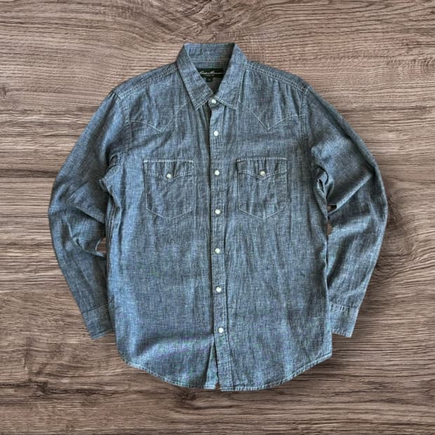 Eddie Bauer chambray shrits