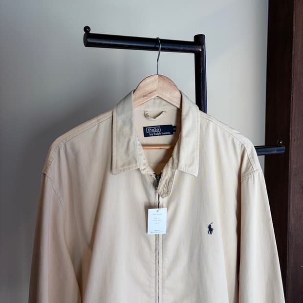 15449 - 폴로 랄프로렌 아이보리 블루종 자켓