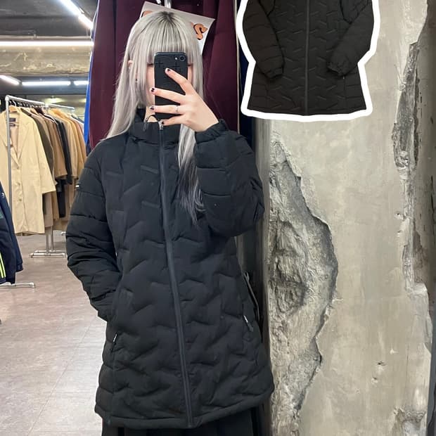 몽벨 패딩 자켓 블랙 95 #csz3527