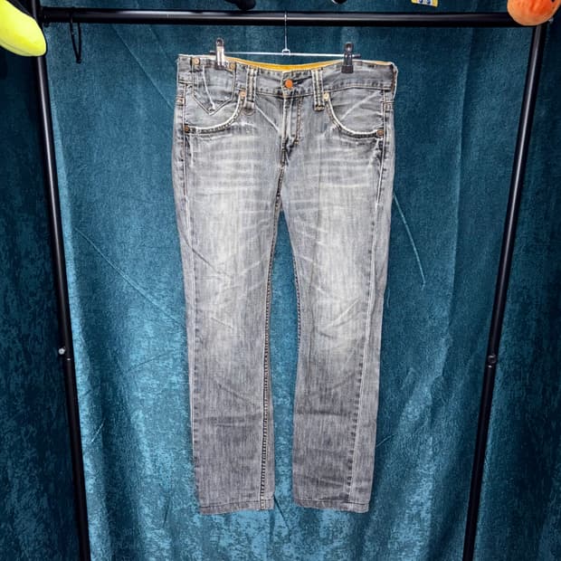 (32) 90s 리바이스 522A 웨스턴 그레이 진