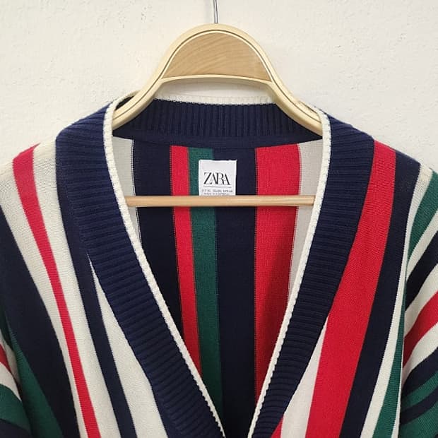 자라 오버핏 하프 가디건