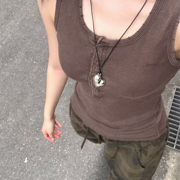 Melt Heart Long Necklace