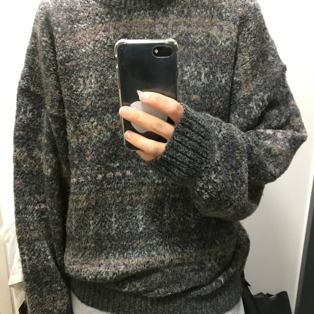 빈티지 노르딕 팬턴 니트