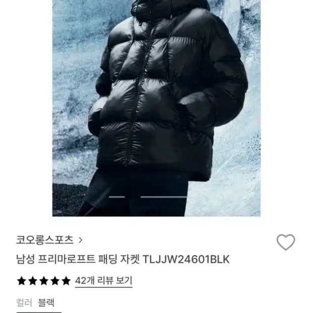 코오롱 프리마로프트 패딩L(100)