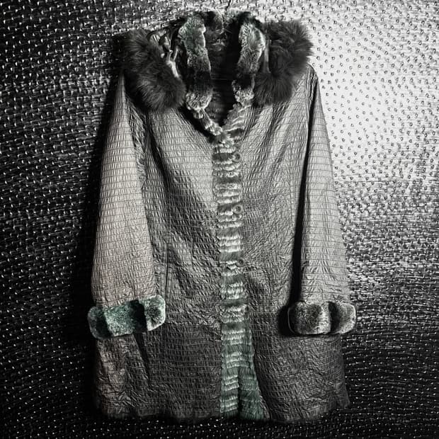 Arboirent 플리츠 퍼 트리밍 코트