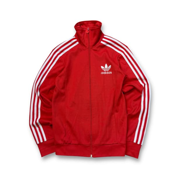 아디다스 유로파 자수로고 레드 트랙탑 져지