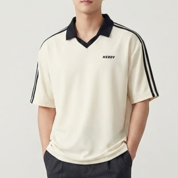 [100-105]널디 스포티 저지 반팔 카라티