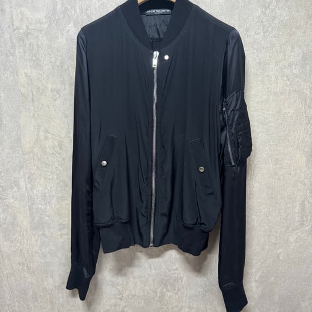 44 / Rick Owens 실크 봄버 자켓