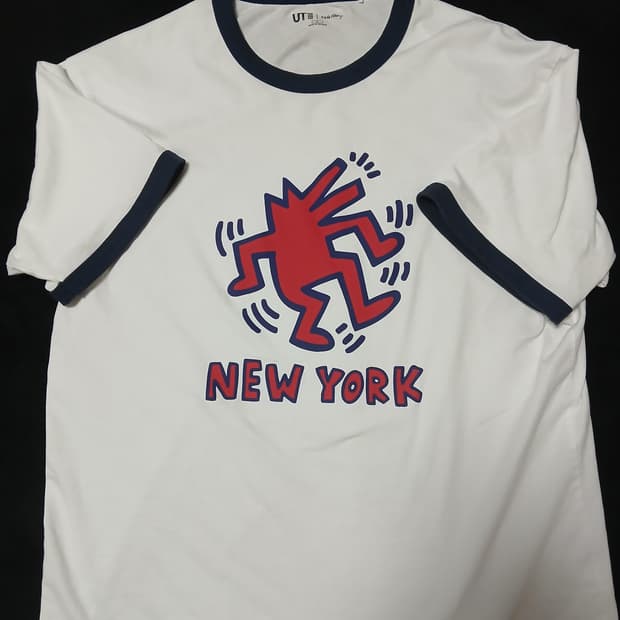 [L] 유니클로 링거티 반팔 new york