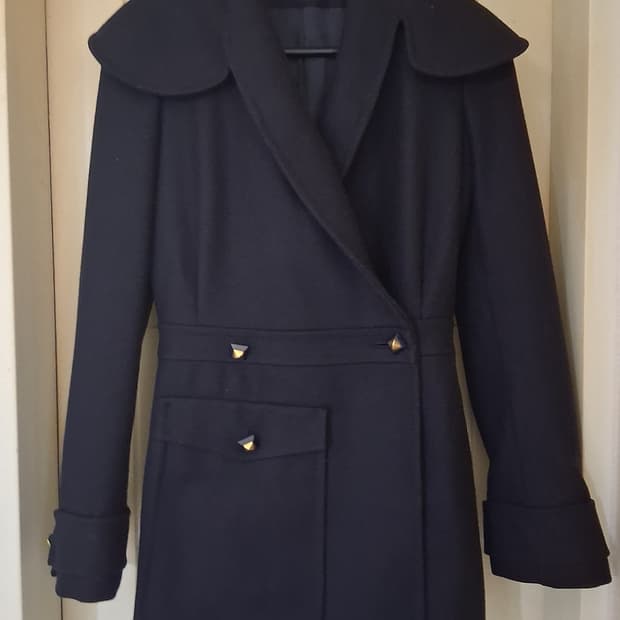 지방시 여성 울 더블 코트