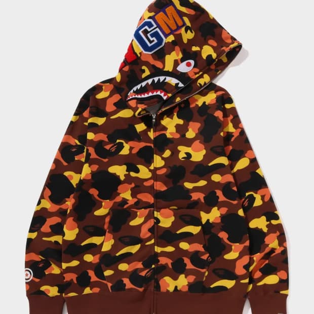 베이프 샤크후드 오렌지 m